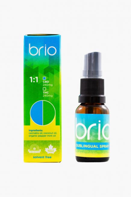 Brio Sublingual Spray 15ml 1:1 CBD THC