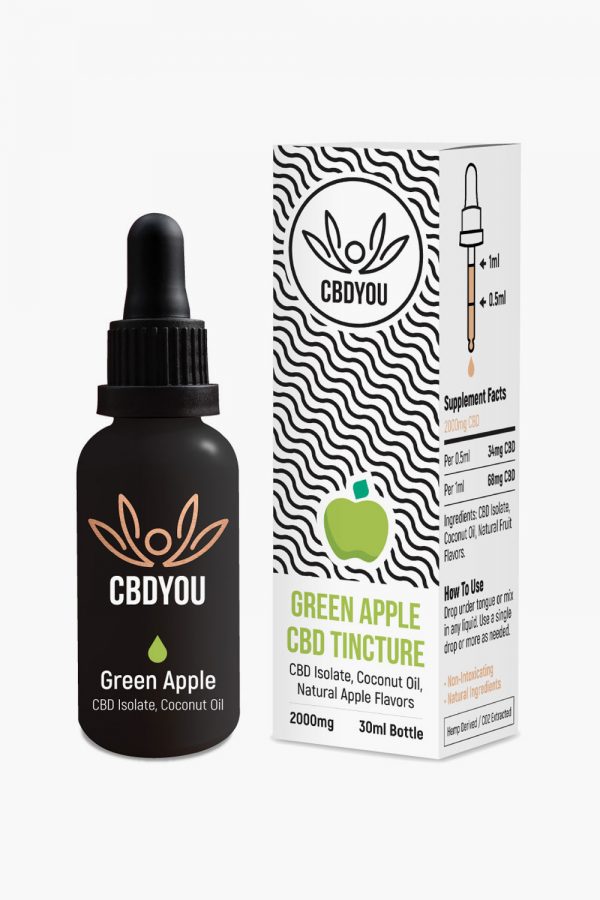 CBDYou Green Apple CBD Tincture 2000mg