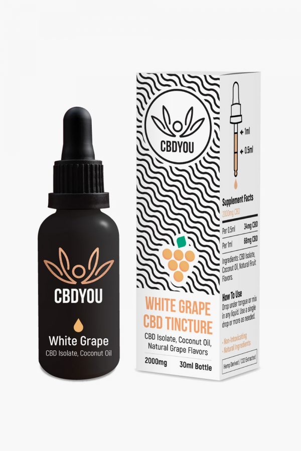 CBDYou White Grape CBD Tincture 2000mg